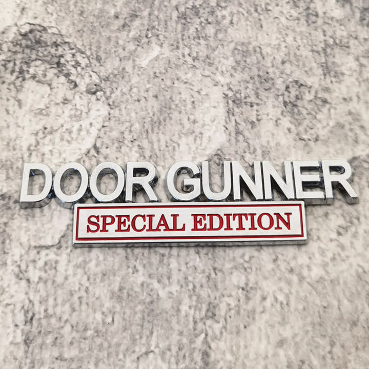 Badge autocollant en métal pour voiture DOOR GUNNER EDITION SPÉCIALE