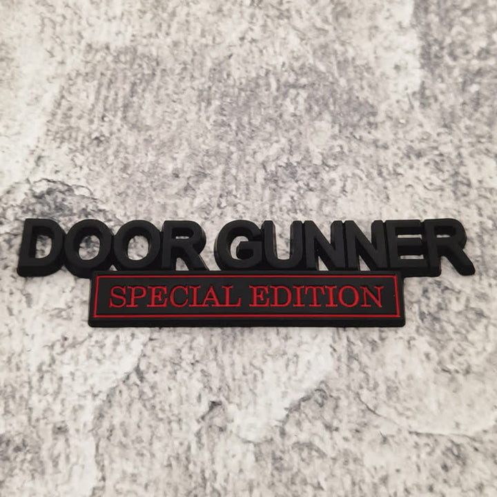 Badge autocollant en métal pour voiture DOOR GUNNER EDITION SPÉCIALE