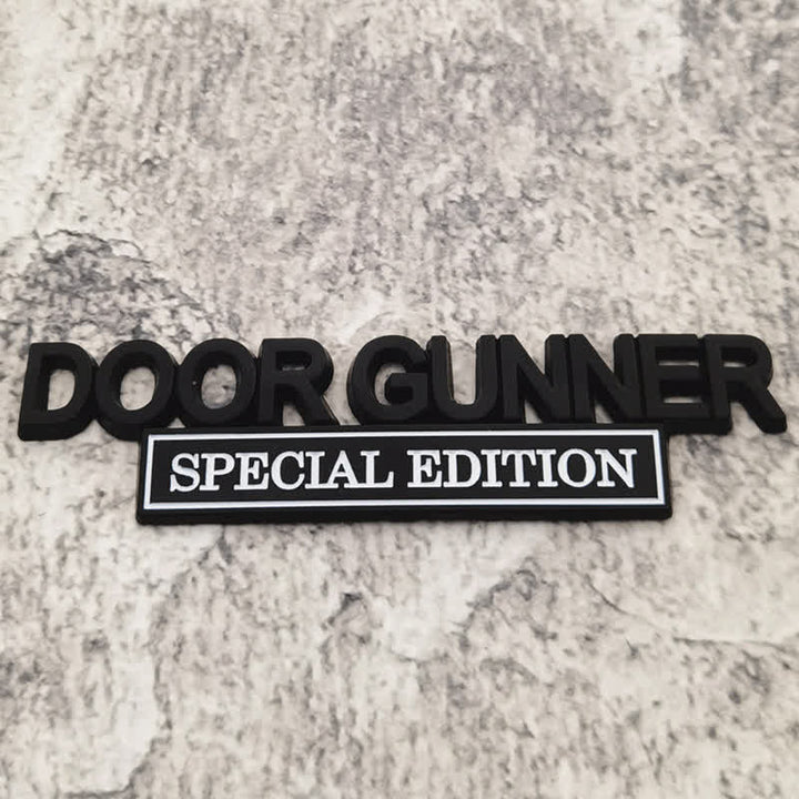 Badge autocollant en métal pour voiture DOOR GUNNER EDITION SPÉCIALE