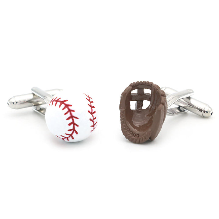 Ensemble de couvre-boutons de gants de joueur de baseball pour hommes, 1 paire, boutons de manchette - image 6