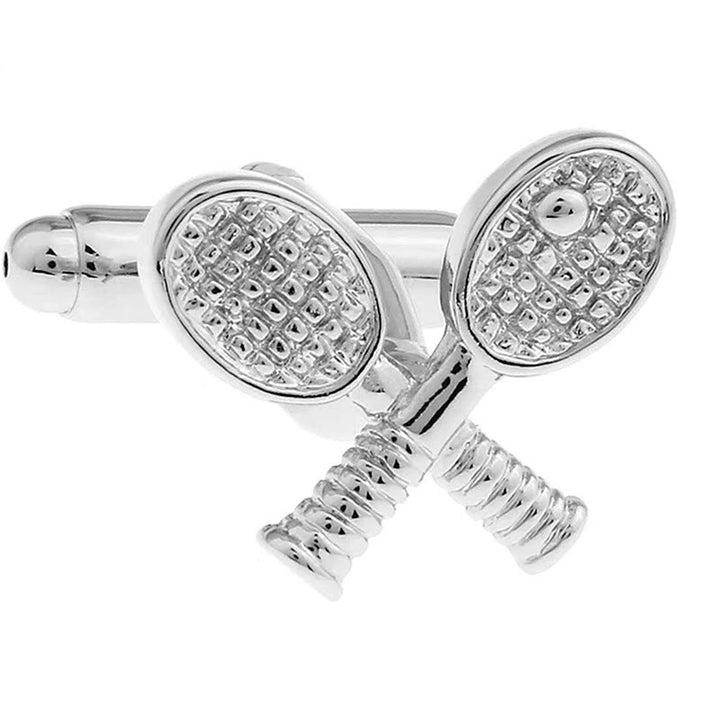 Lot de 1 paire de couvre-boutons pour homme Tennis Time - image 10