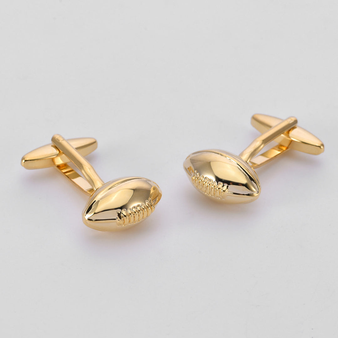 Lot de 1 paire de couvre-boutons Rugby Time pour hommes