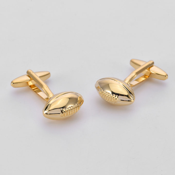 Lot de 1 paire de couvre-boutons Rugby Time pour hommes - image 9