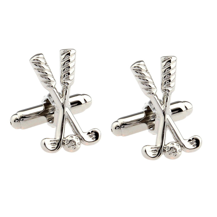 Ensemble de boutons de manchette pour hommes, 1 paire, couvre-boutons Golf Time