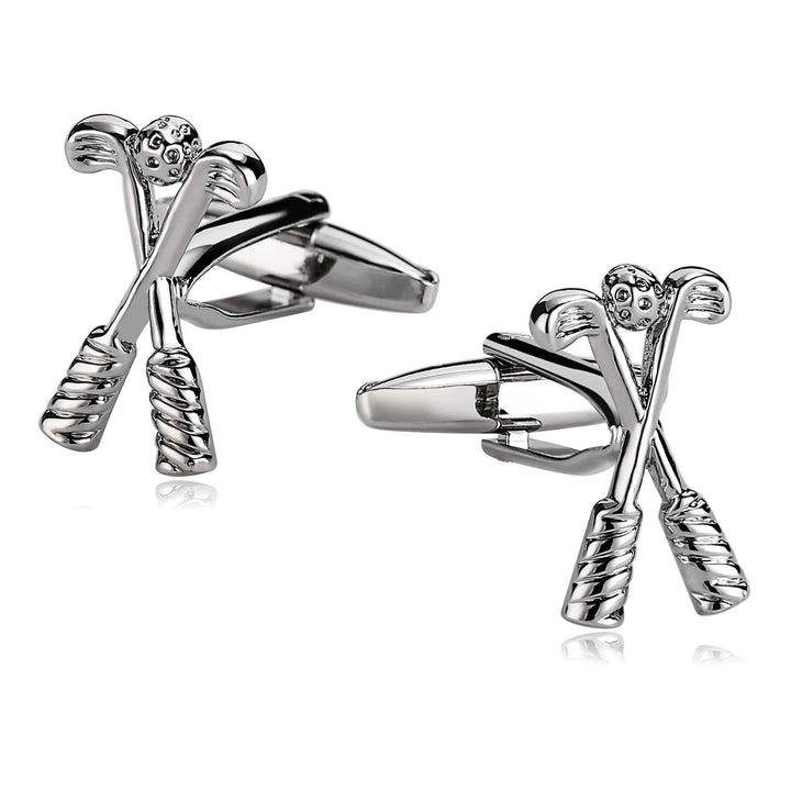 Ensemble de boutons de manchette pour hommes, 1 paire, couvre-boutons Golf Time