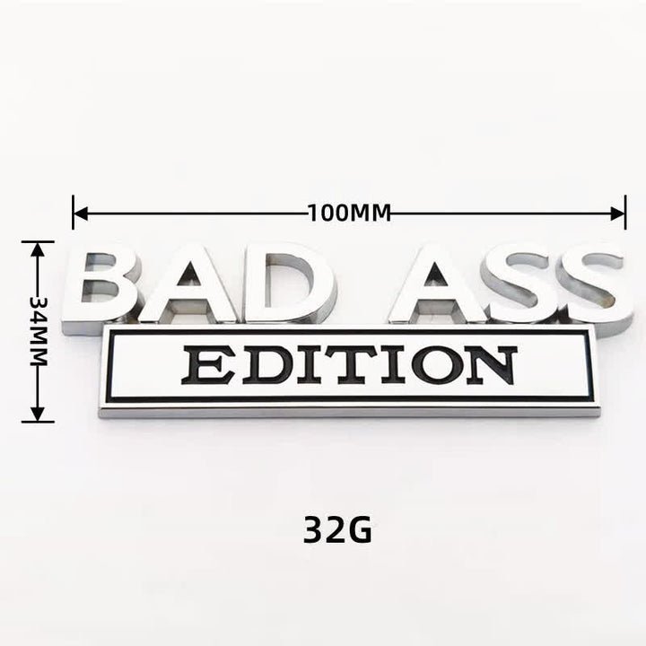 Badge autocollants en métal pour voiture BAD ASS EDITION