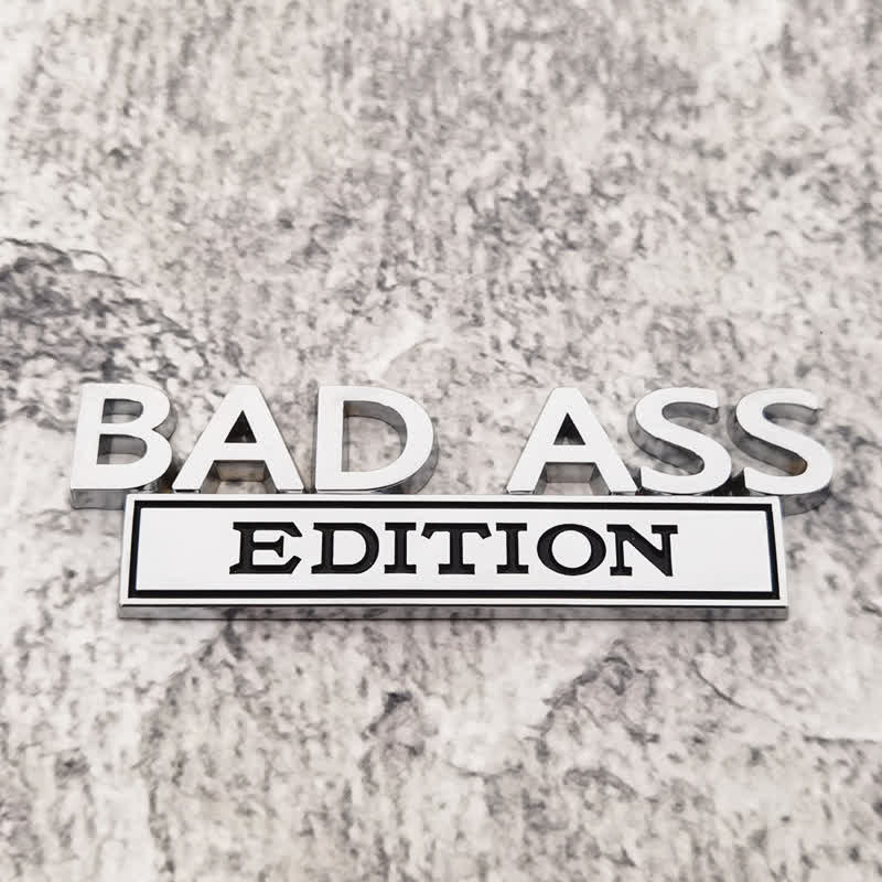 Badge autocollants en métal pour voiture BAD ASS EDITION