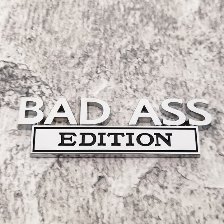 Badge autocollants en métal pour voiture BAD ASS EDITION