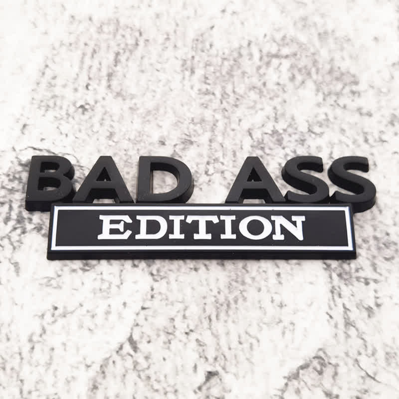 Badge autocollants en métal pour voiture BAD ASS EDITION