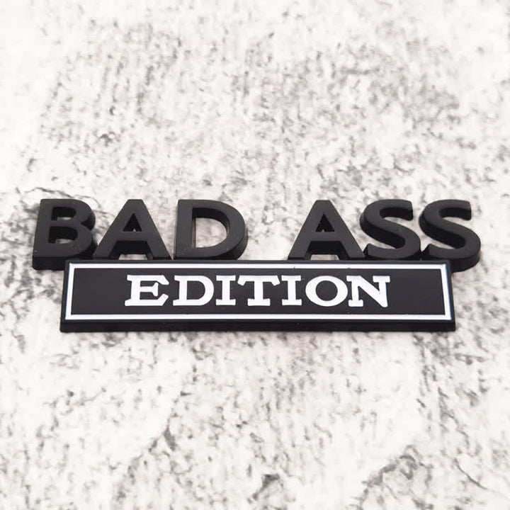 Badge autocollants en métal pour voiture BAD ASS EDITION