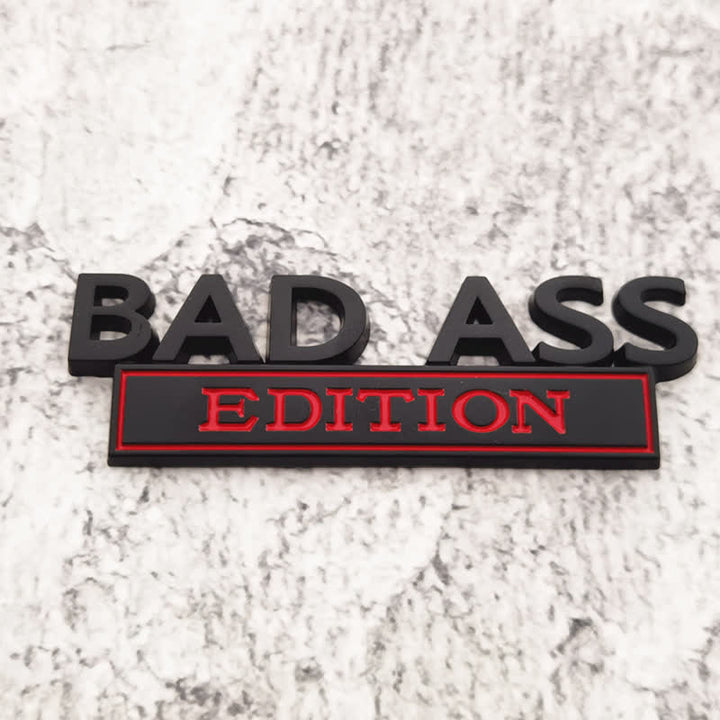 Badge autocollants en métal pour voiture BAD ASS EDITION