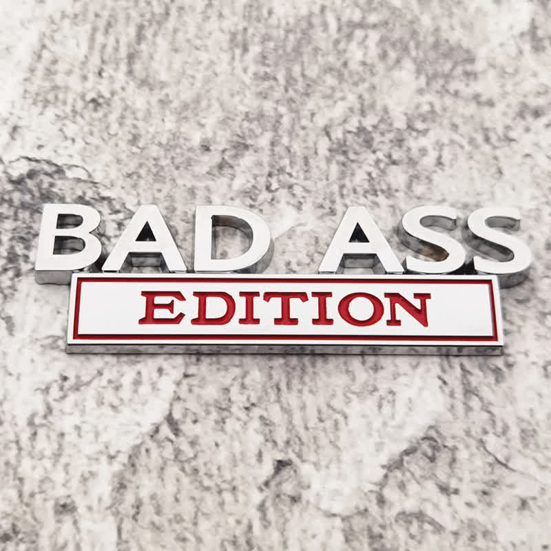 Badge autocollants en métal pour voiture BAD ASS EDITION