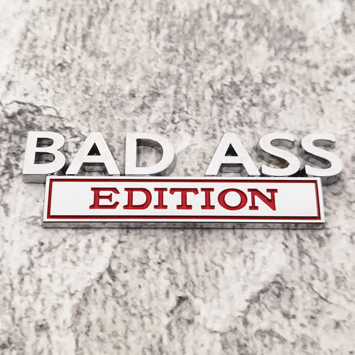 Badge autocollants en métal pour voiture BAD ASS EDITION