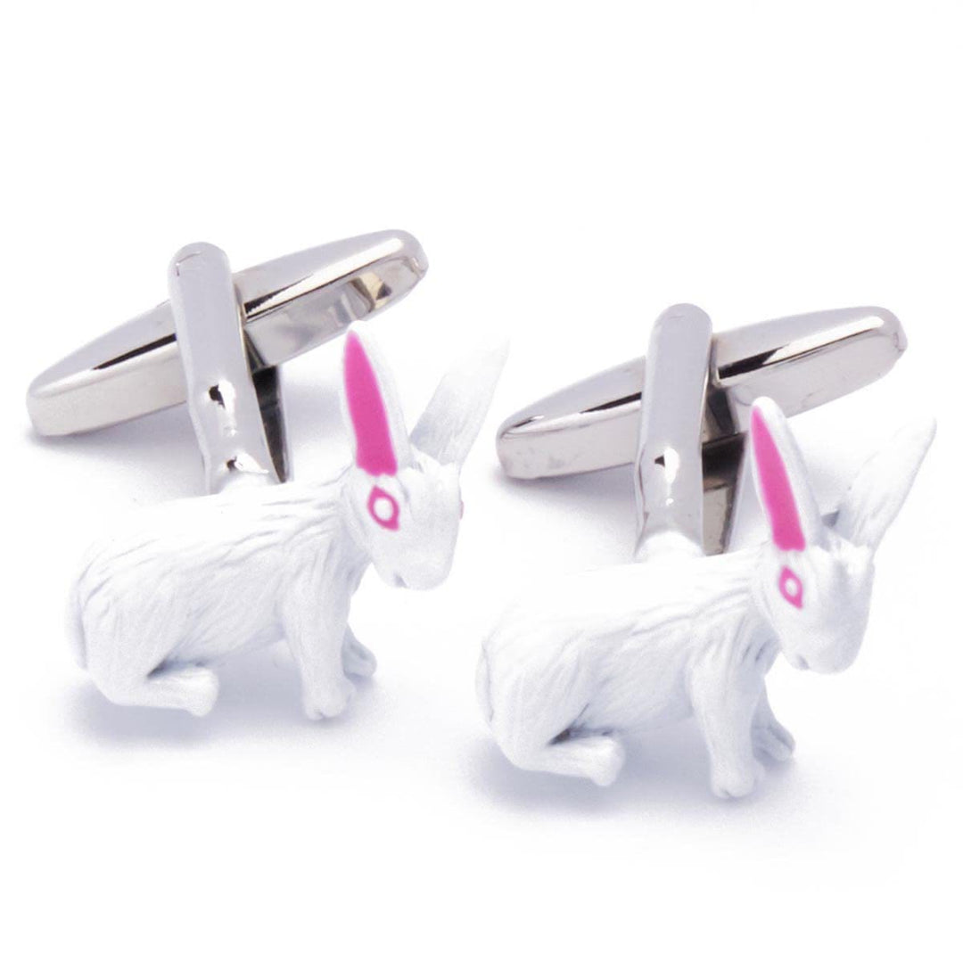 Lot de 1 paire de couvre-boutons de manchette pour homme en forme de lapin mignon - Lapin - image 0