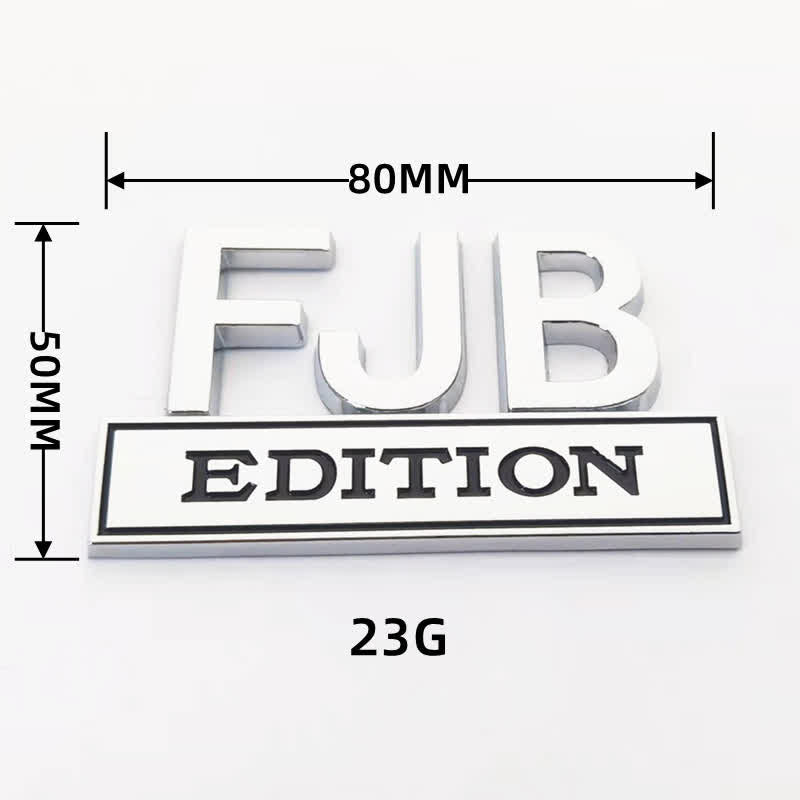 Badge autocollants en métal pour voiture FJB EDITION