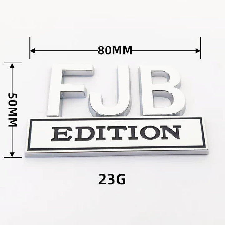 Badge autocollants en métal pour voiture FJB EDITION