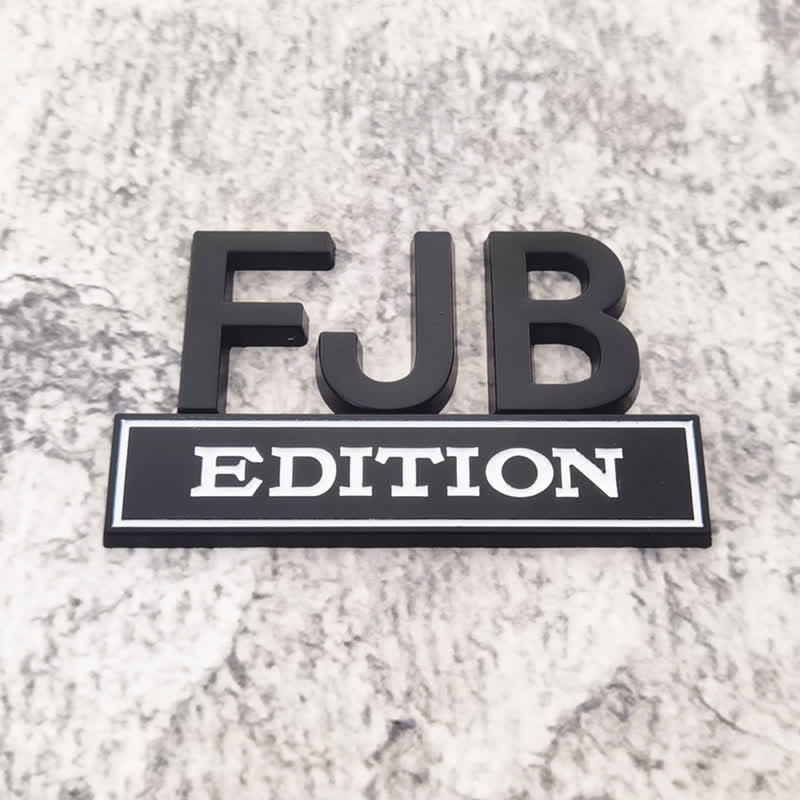 Badge autocollants en métal pour voiture FJB EDITION