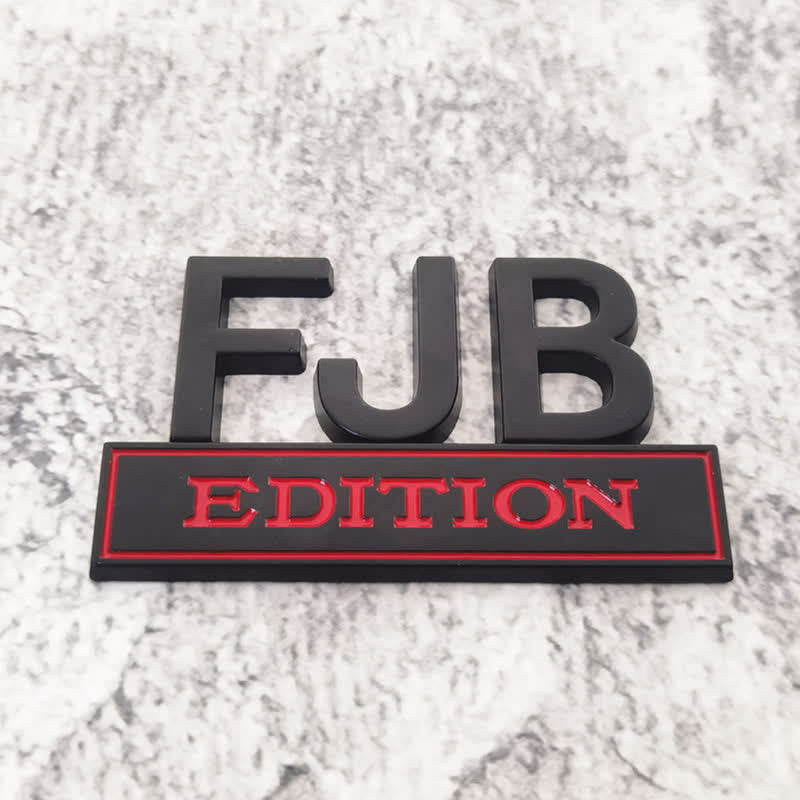 Badge autocollants en métal pour voiture FJB EDITION