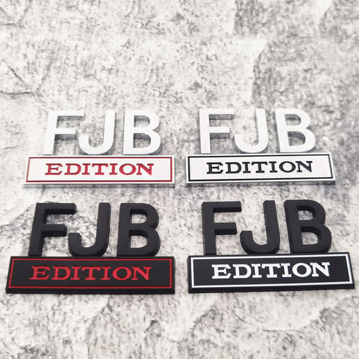 Badge autocollants en métal pour voiture FJB EDITION