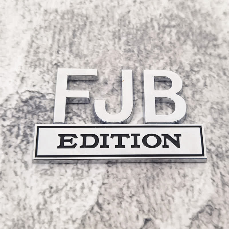 Badge autocollants en métal pour voiture FJB EDITION
