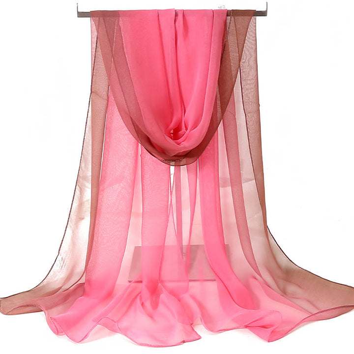 Écharpe fine d'été douce et unie pour femme avec protection solaire - #15 Corail clair - image 16