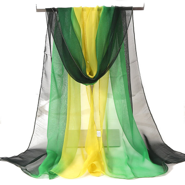 Écharpe fine d'été douce et unie pour femme avec protection solaire