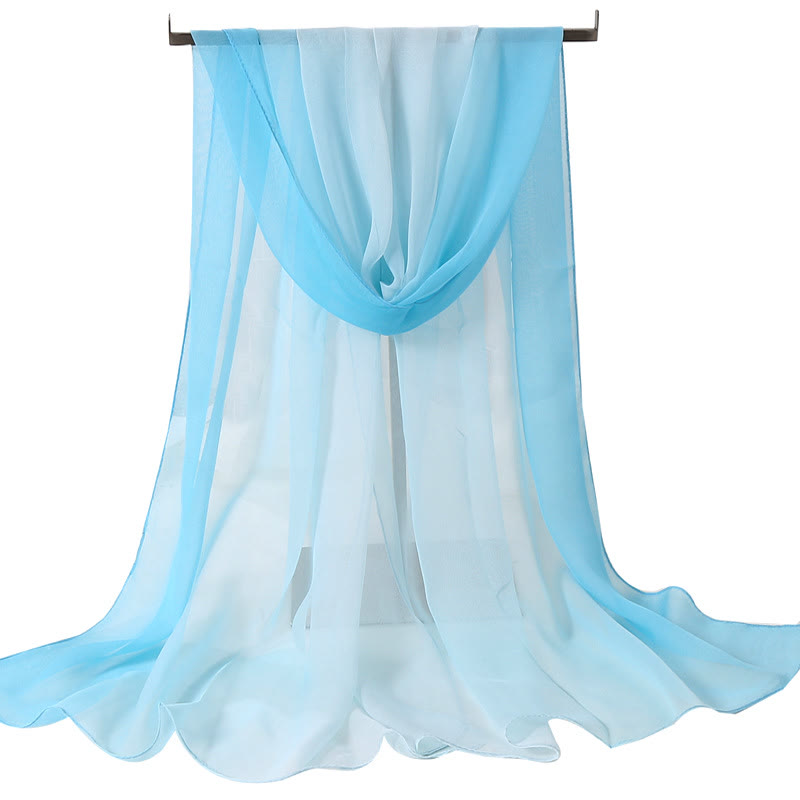 Écharpe fine d'été douce et unie pour femme avec protection solaire