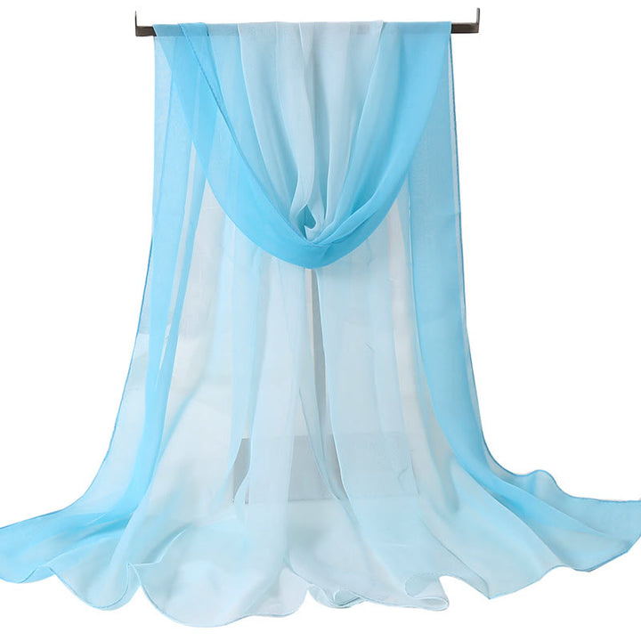 Écharpe fine d'été douce et unie pour femme avec protection solaire