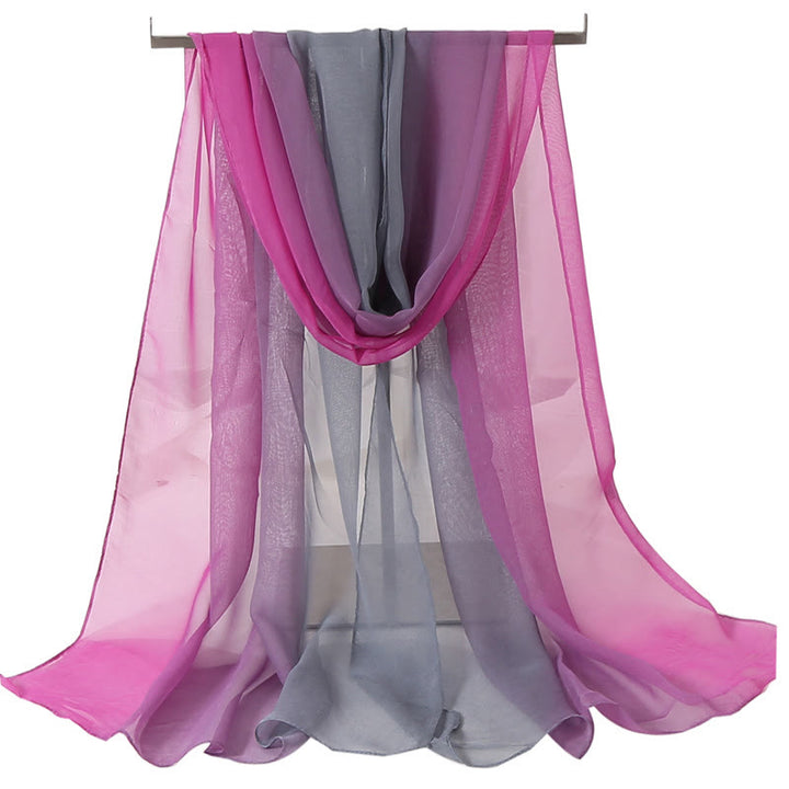 Écharpe fine d'été douce et unie pour femme avec protection solaire