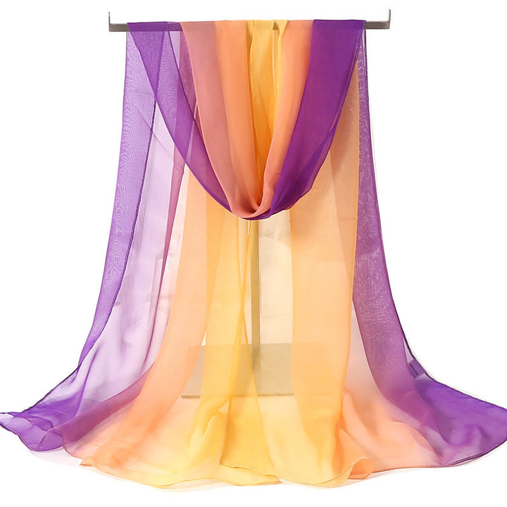 Écharpe fine d'été douce et unie pour femme avec protection solaire