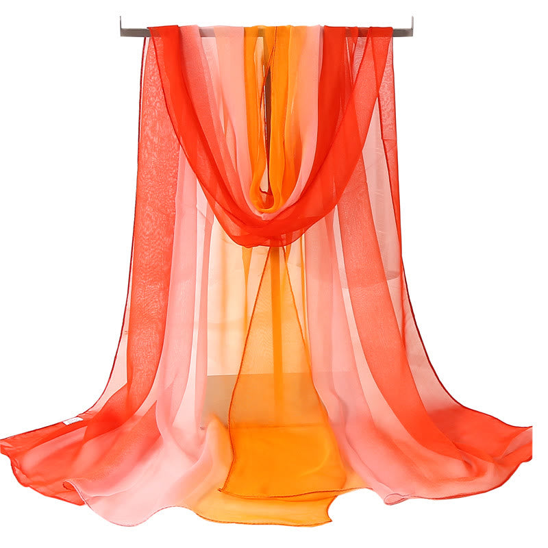 Écharpe fine d'été douce et unie pour femme avec protection solaire - #19 Tomate - image 20