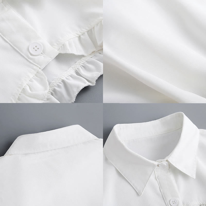Cape courte pour protection solaire Chemisier demi-chemise amovible