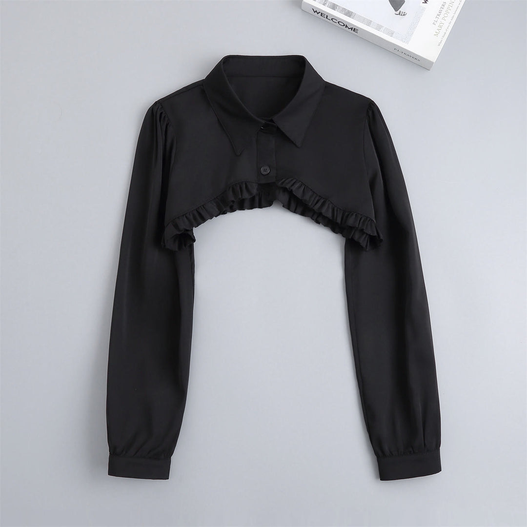 Cape courte pour protection solaire Chemisier demi-chemise amovible
