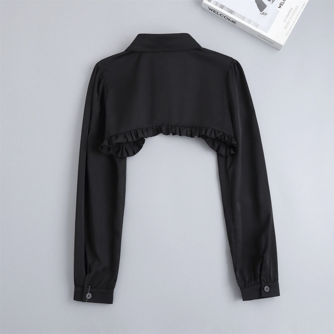 Cape courte pour protection solaire Chemisier demi-chemise amovible