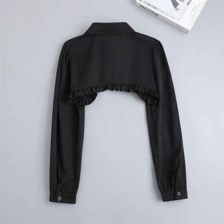 Cape courte pour protection solaire Chemisier demi-chemise amovible