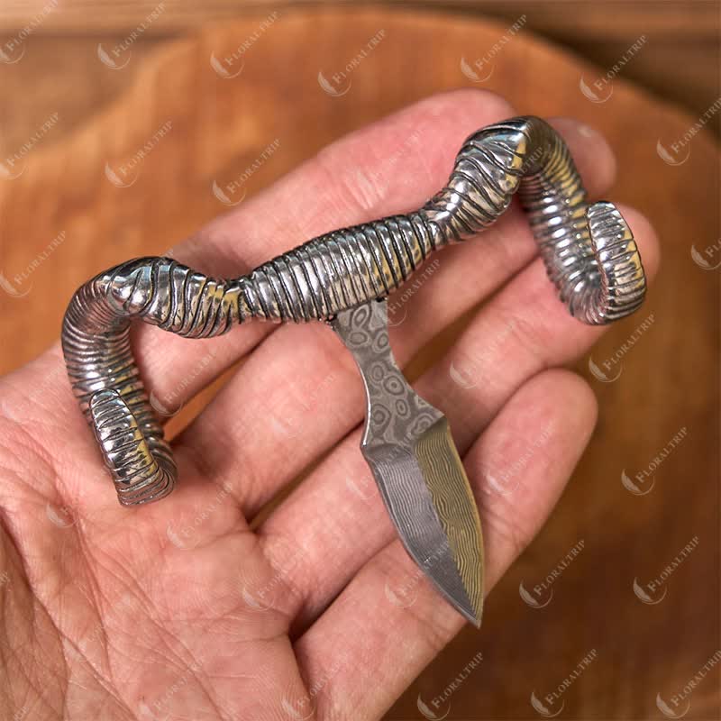Boucle de ceinture multifonction avec pendentif en forme de crâne de mouton argenté (prévente)