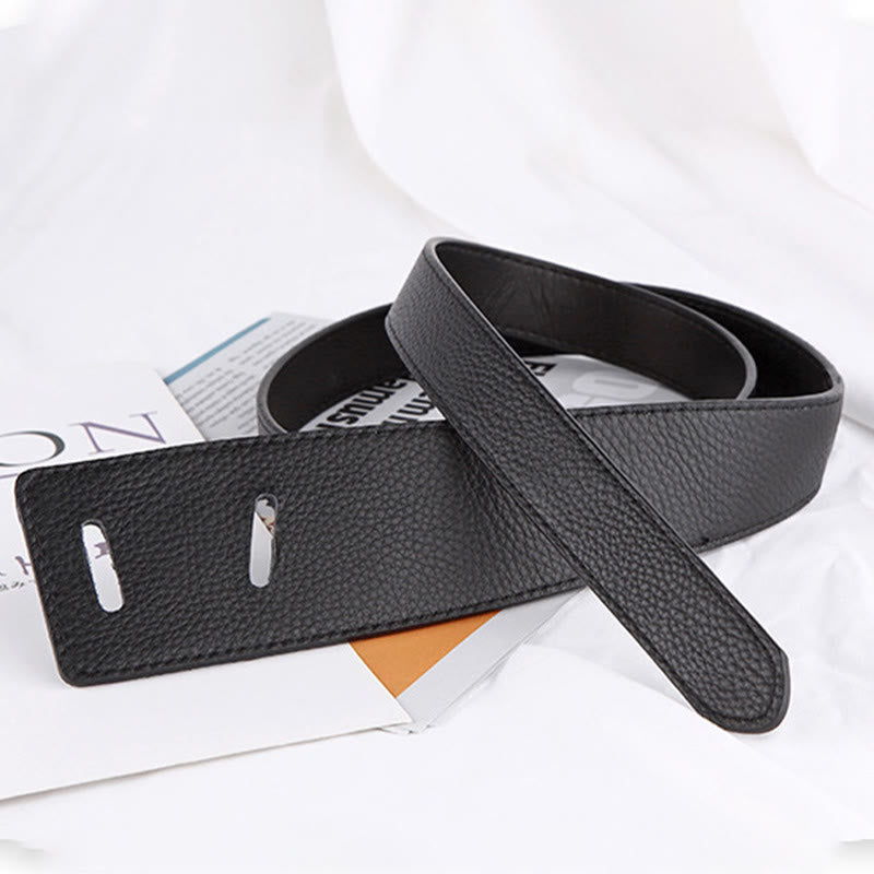 Ceinture en cuir pour femme avec nœud de couleur unie