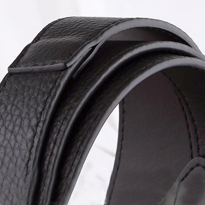 Ceinture en cuir pour femme avec nœud de couleur unie
