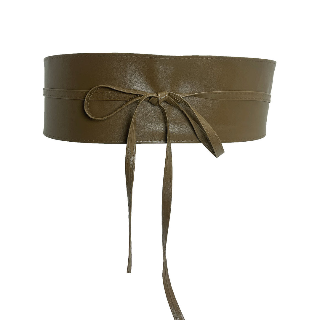 Ceinture large pour femme Ceinture corset en cuir avec lanières