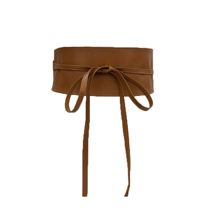 Ceinture large pour femme Ceinture corset en cuir avec lanières