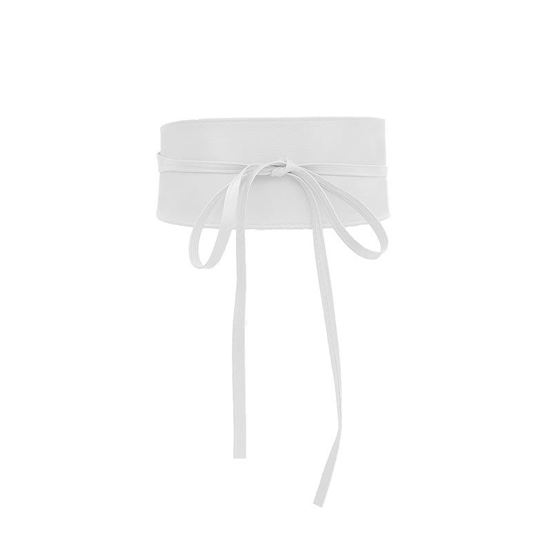 Ceinture large pour femme Ceinture corset en cuir avec lanières