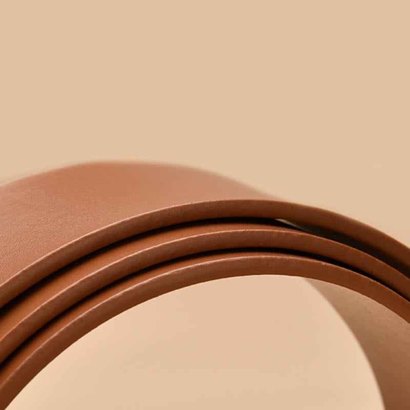 Ceinture large et simple pour femme Ceinture nouée en cuir
