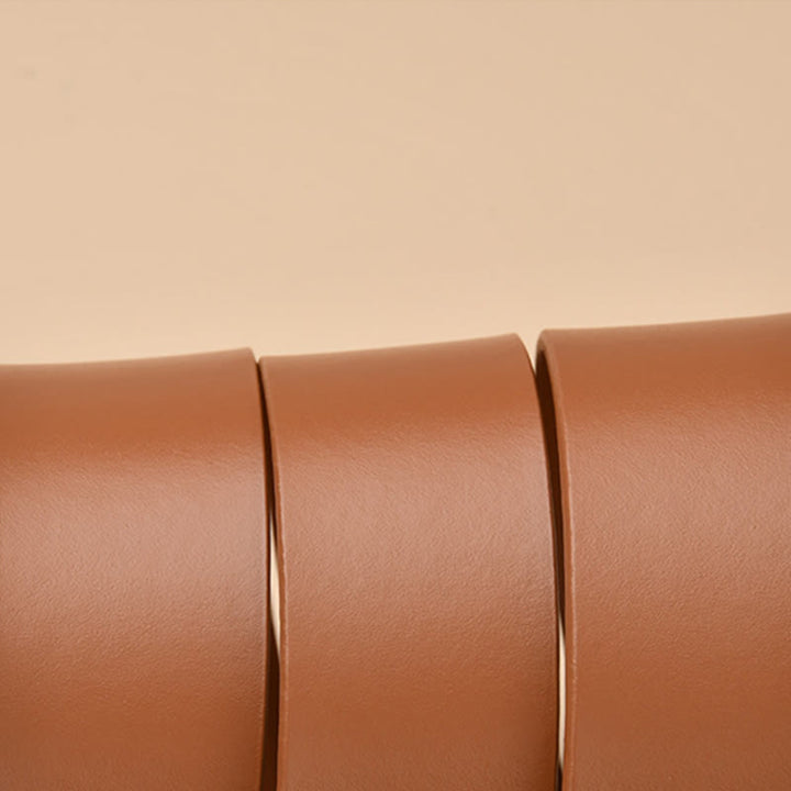 Ceinture large et simple pour femme Ceinture nouée en cuir