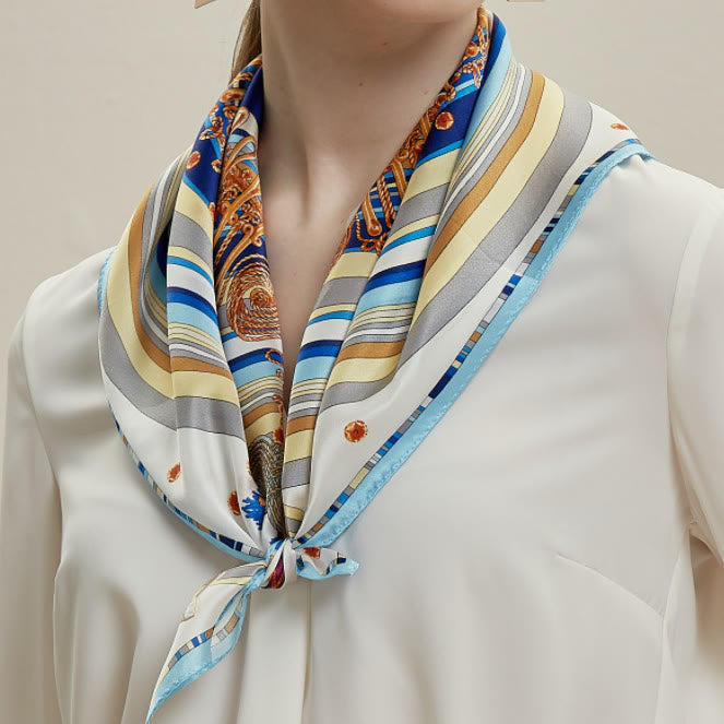 La voix des femmes cache le cœur Foulard fin en soie printanière