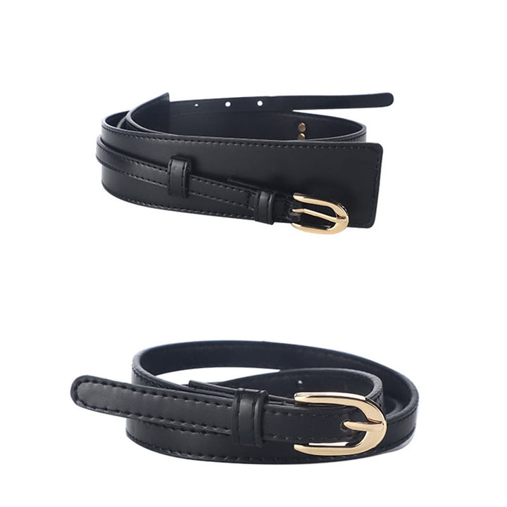 Ceinture en cuir amovible Ceinture corset à double usage pour femme