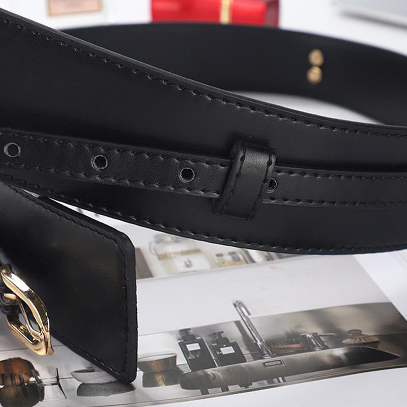 Ceinture en cuir amovible Ceinture corset à double usage pour femme