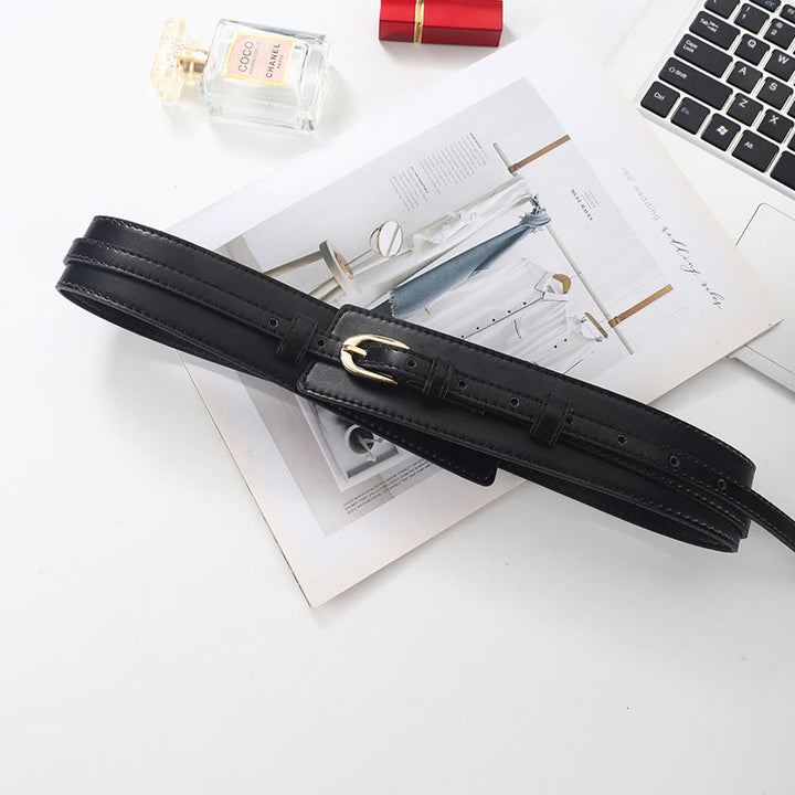 Ceinture en cuir amovible Ceinture corset à double usage pour femme