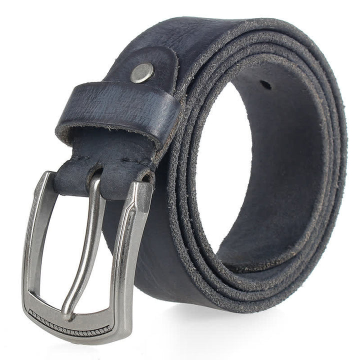 Ceinture en cuir de vachette délavé vintage pour homme