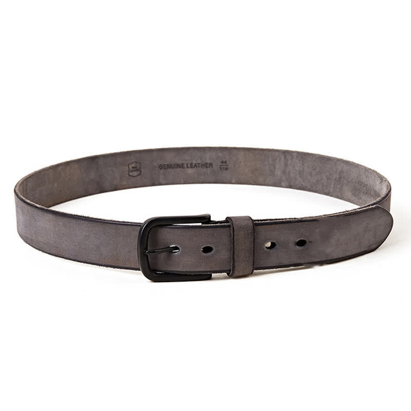 Ceinture en cuir poli mat de style minimaliste pour hommes