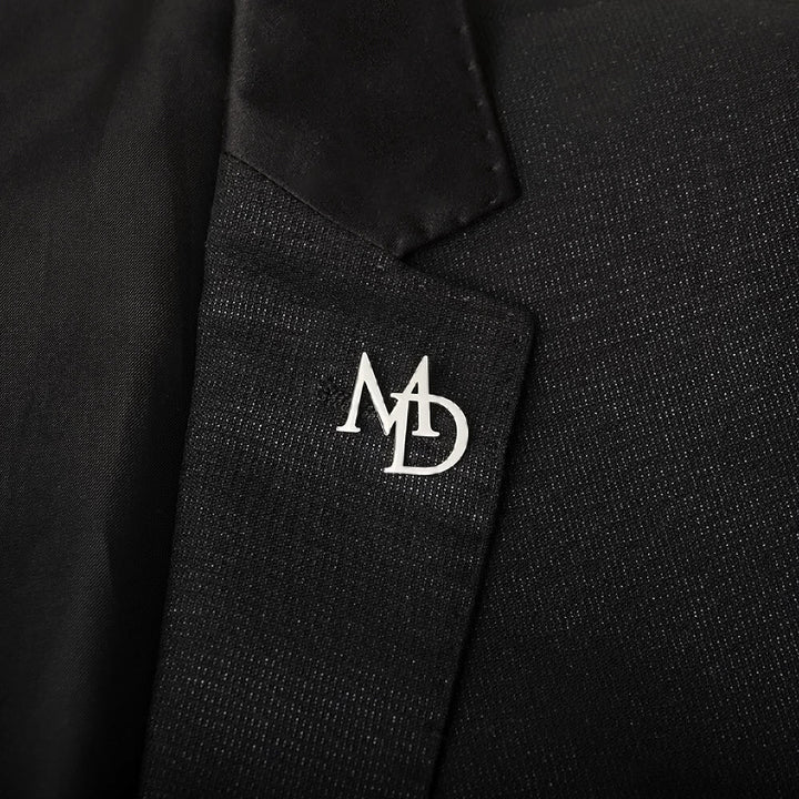 Broche avec lettres initiales personnalisées Accessoires en acier inoxydable